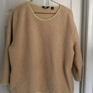 Fleece crew neck sweater